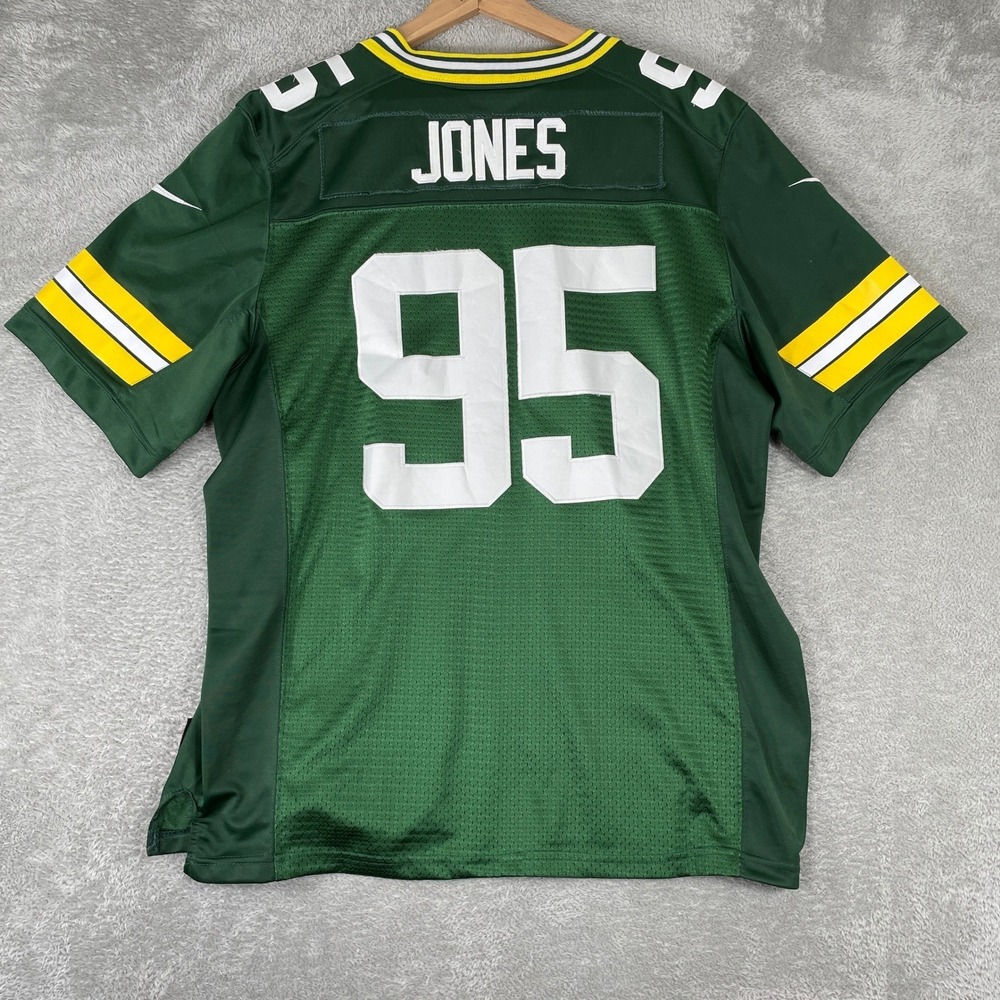 Nike Datone Jones Green Bay Packers Jersey Mens 48 XL Green NFL On Field‎